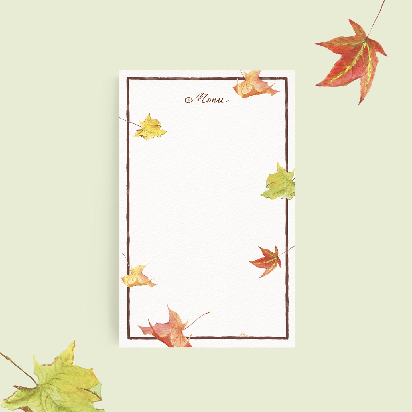 Autumn Leaves Menu - 1