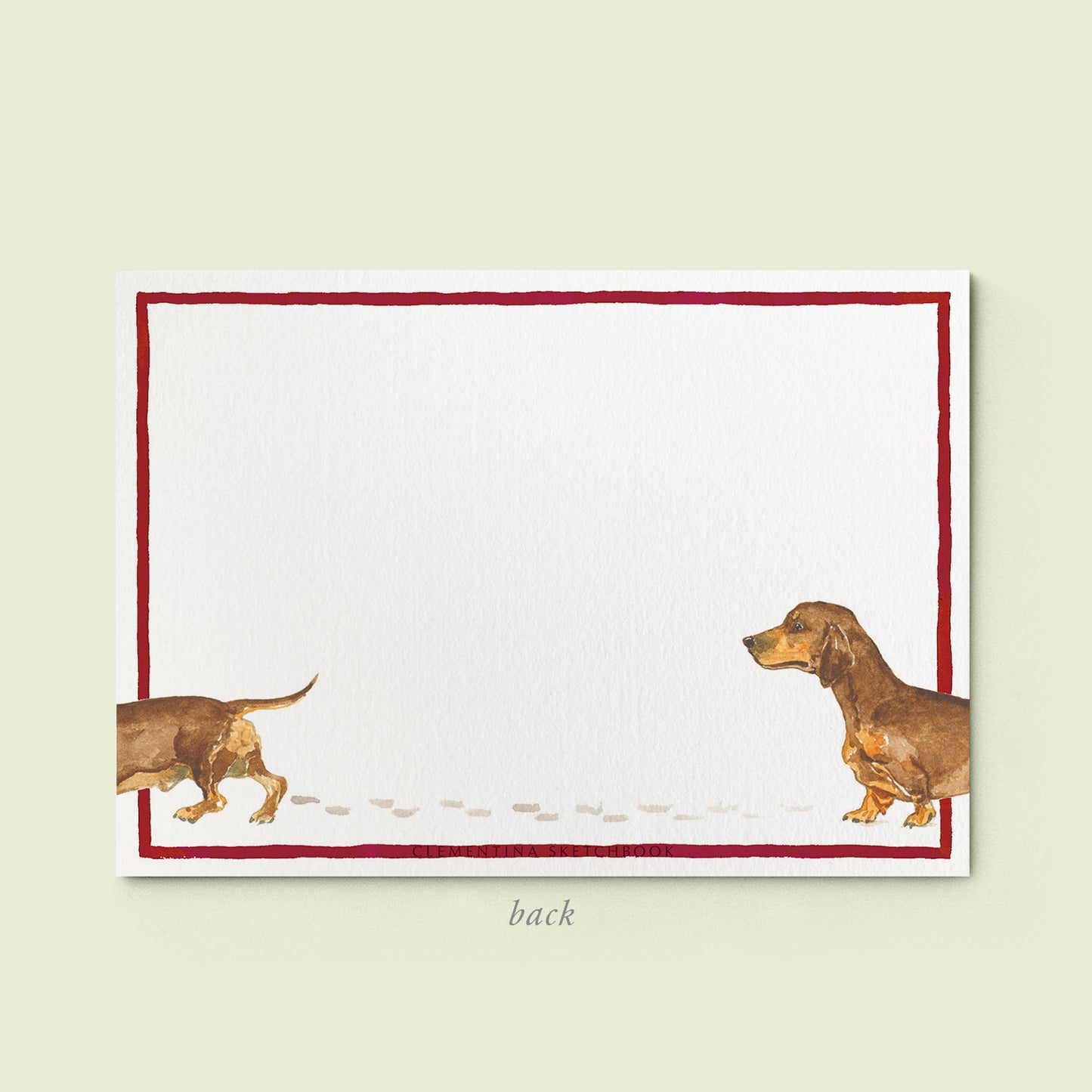 Bassotto stationery card - 04