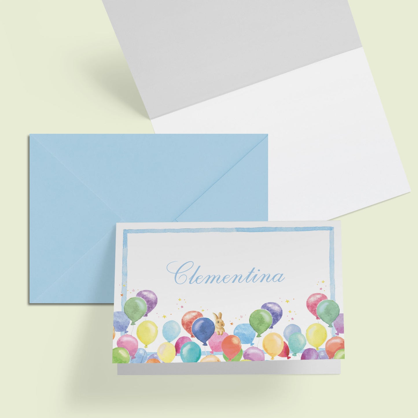 Birthday Balloons Mini Notecards