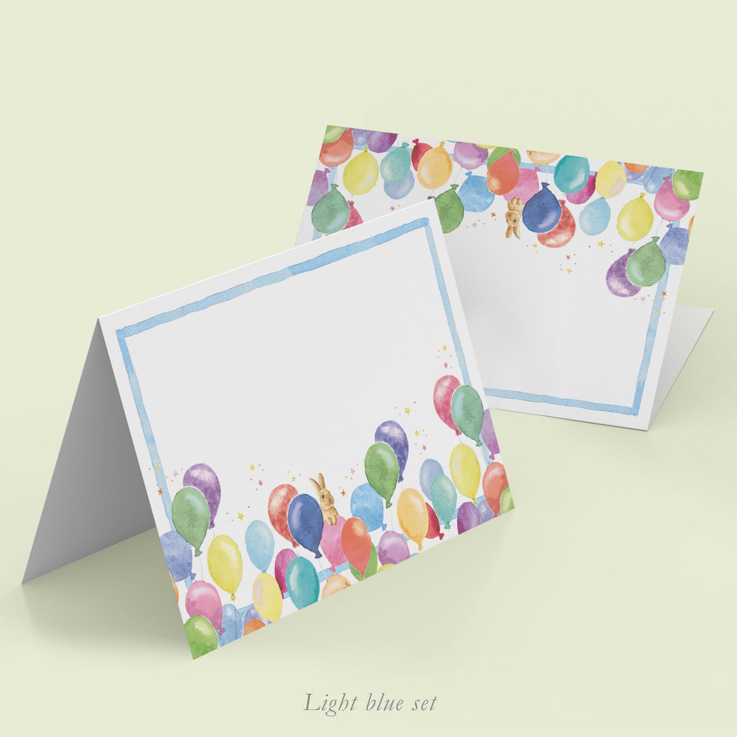 Birthday Balloons Place cards