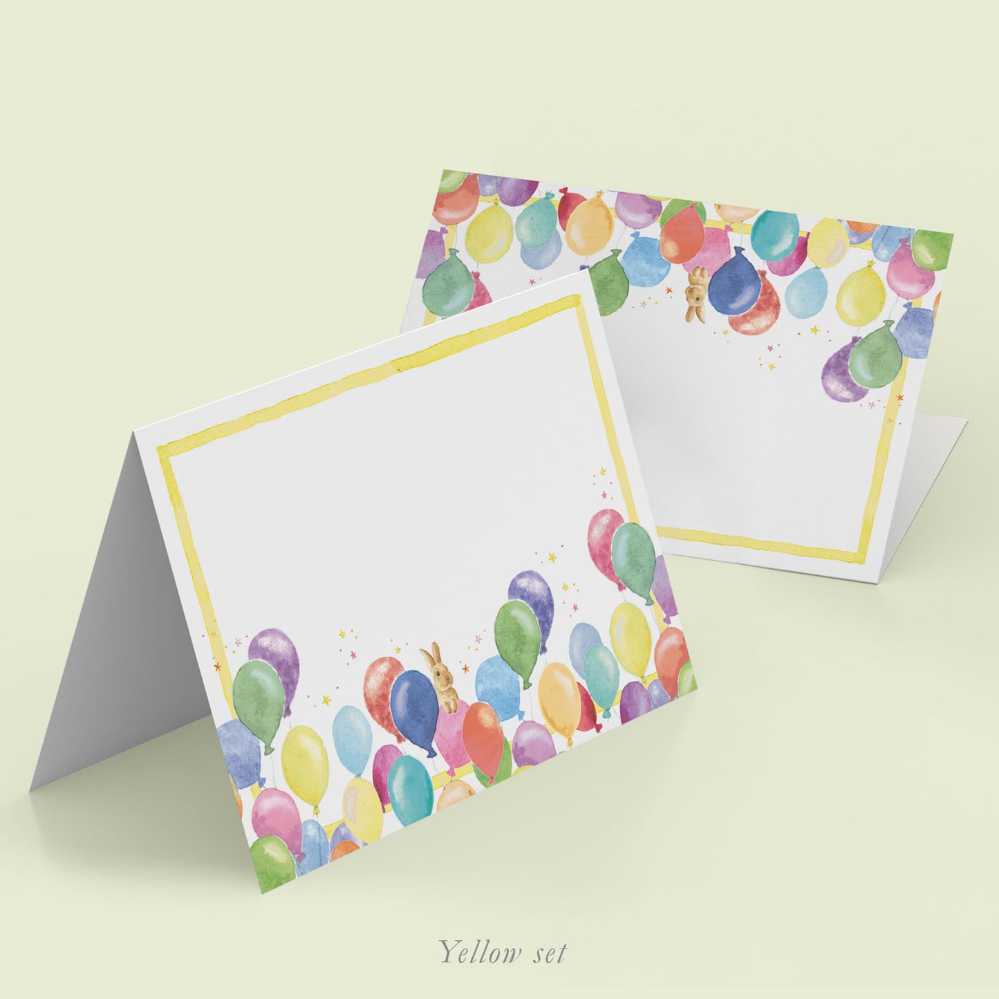 Birthday Balloons Place cards