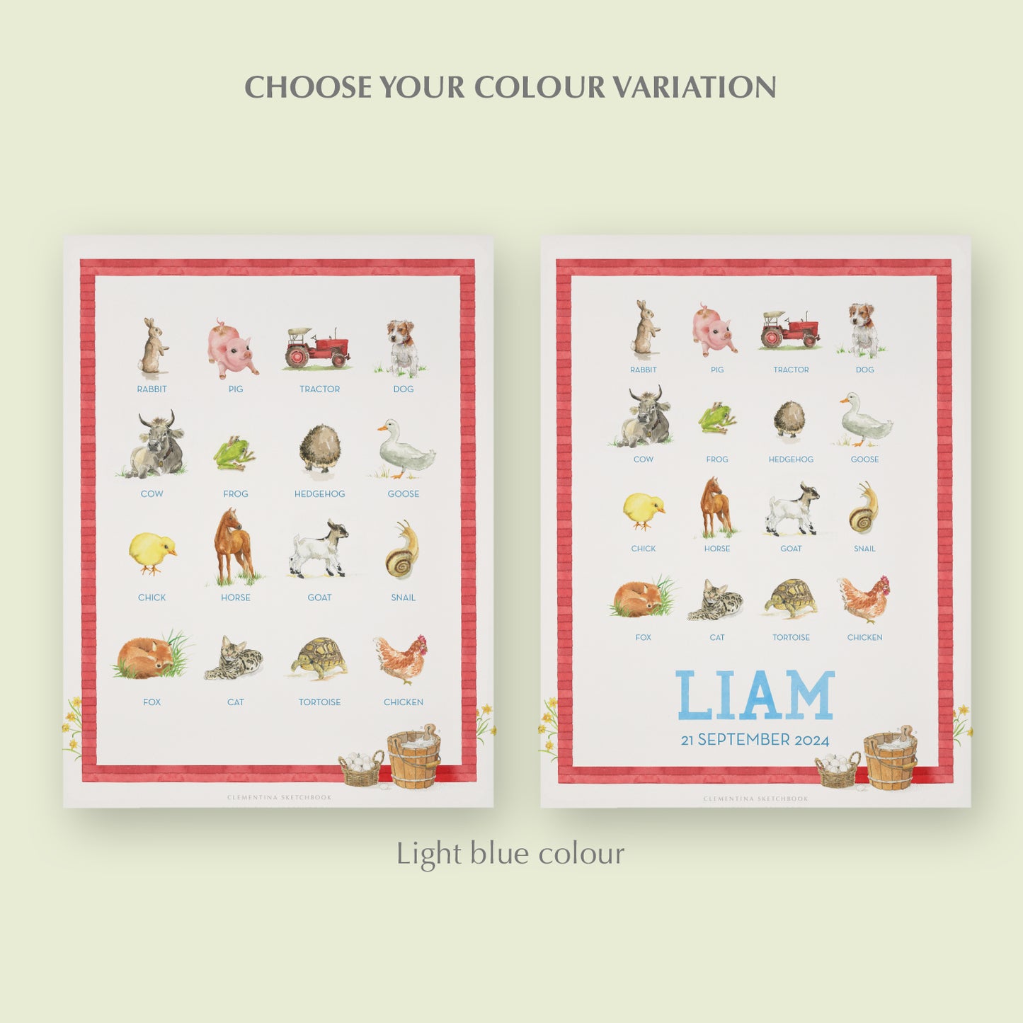 Farm Animals Print