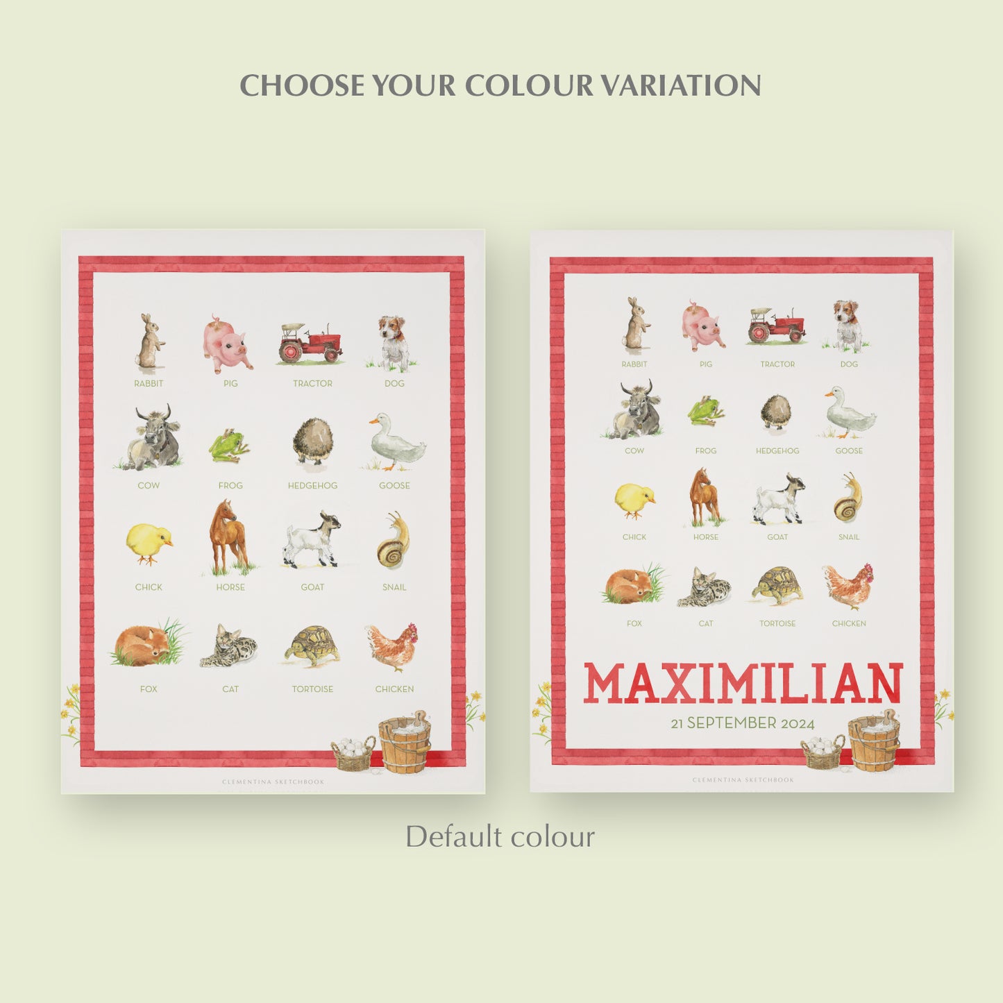 Farm Animals Print