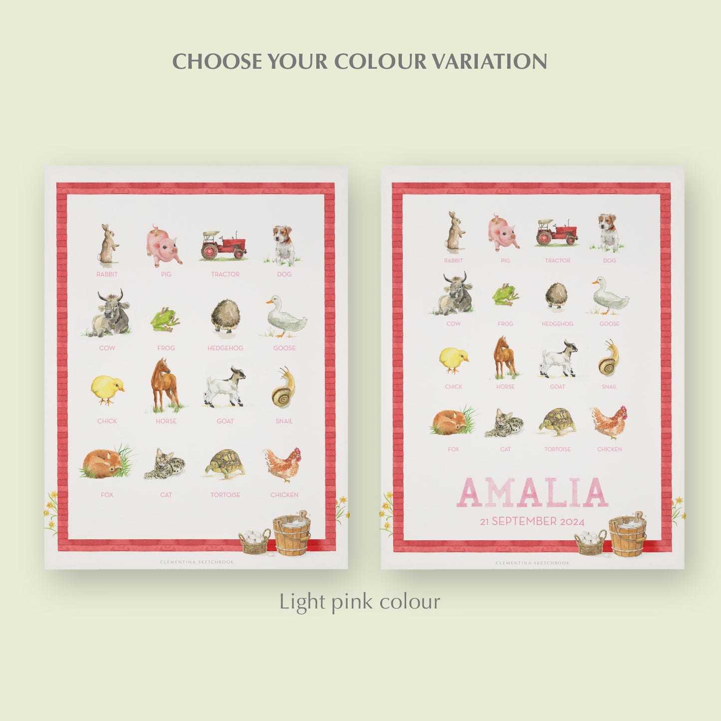 Farm Animals Print
