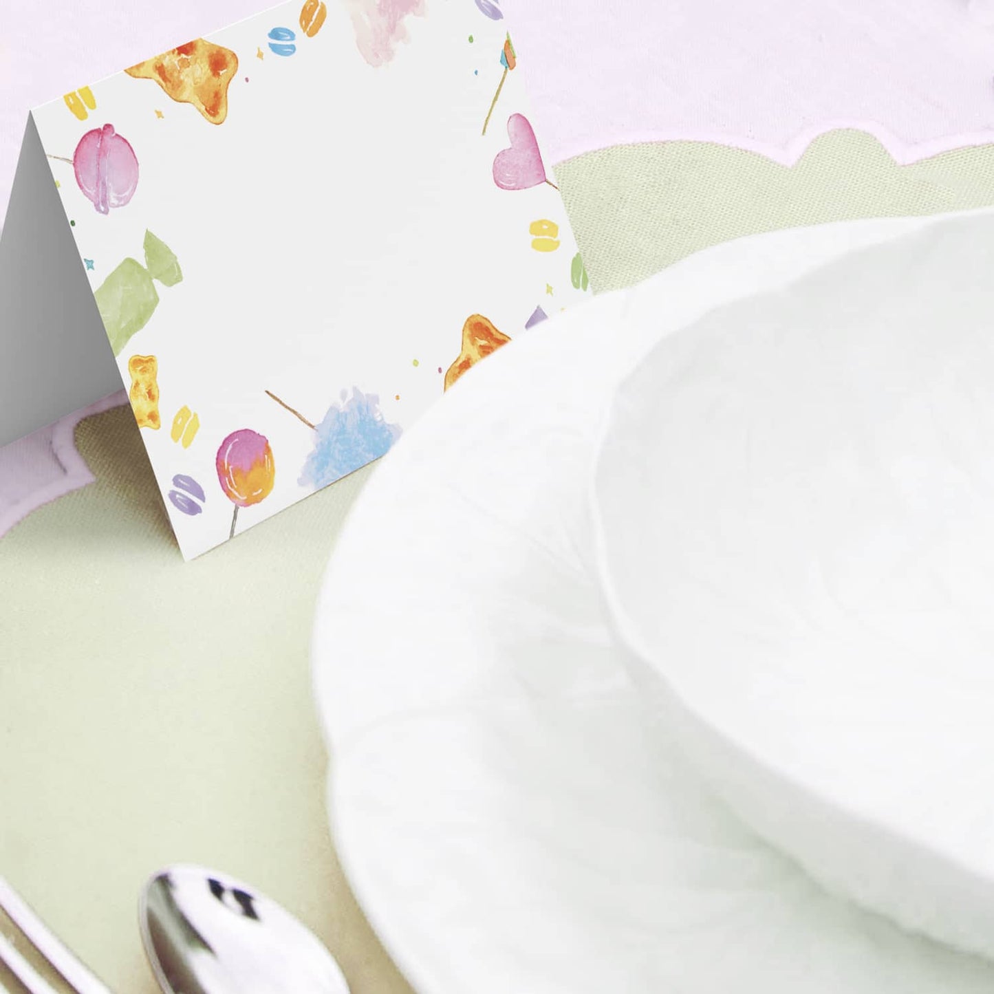 Candies and Lollipops place cards - KIDS - 03