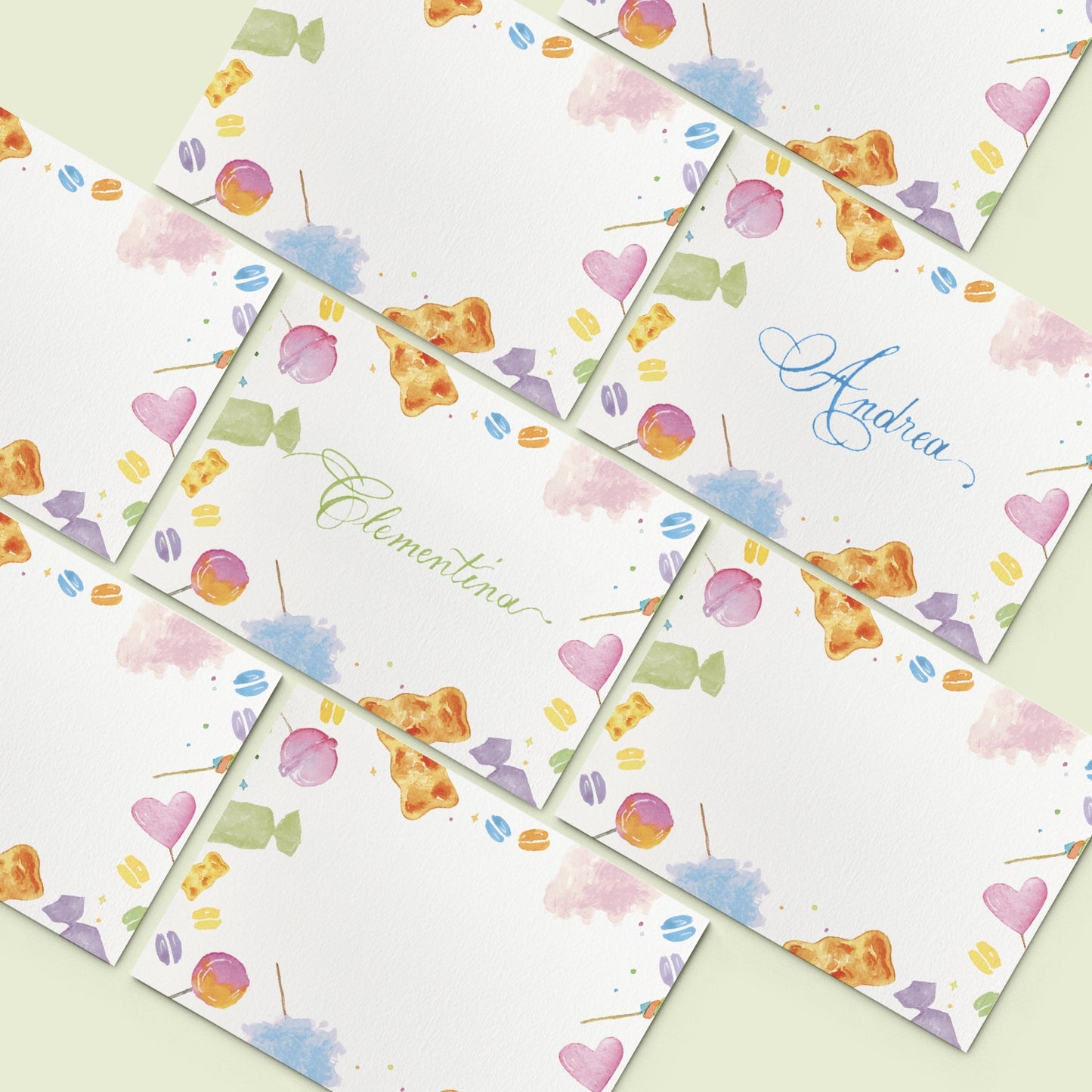 Candies and Lollipops place cards - KIDS - 04