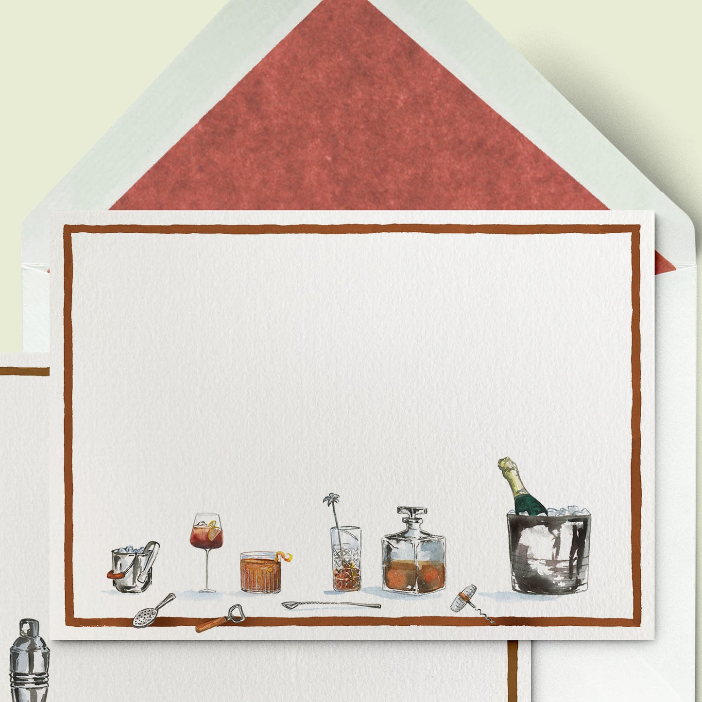 Cheeky Drinks Stationery Cards