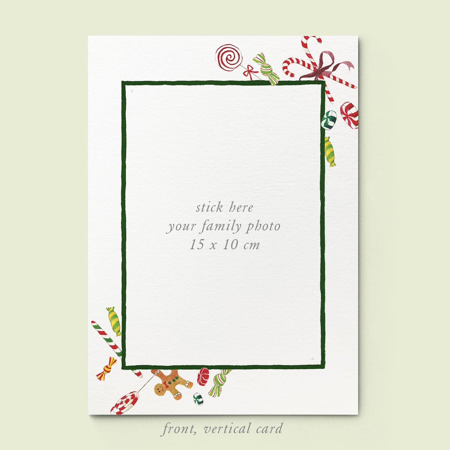 Christmas Candies Family Cards printed - 02