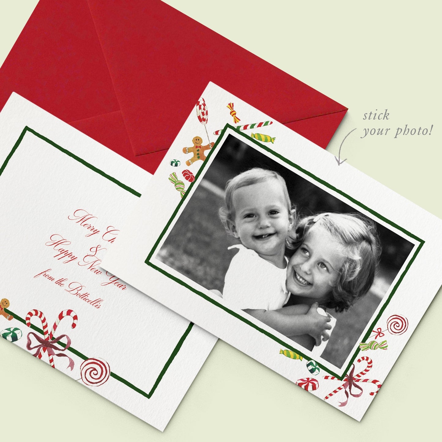 Christmas Candies Family Cards printed - 04