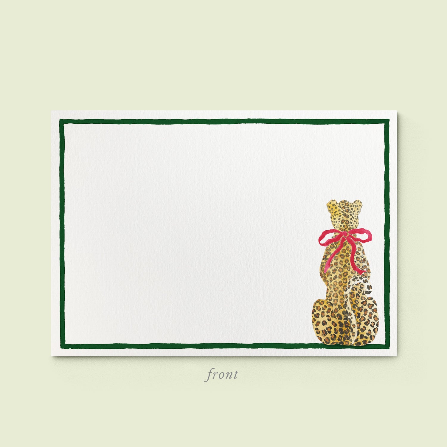 Christmas Leopard Stationery Cards - 03