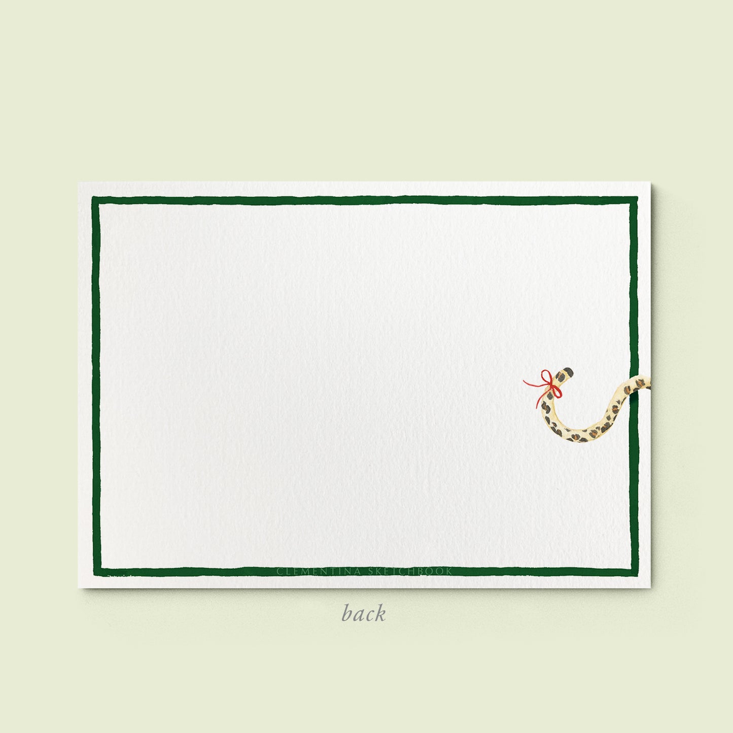 Christmas Leopard Stationery Cards - 04