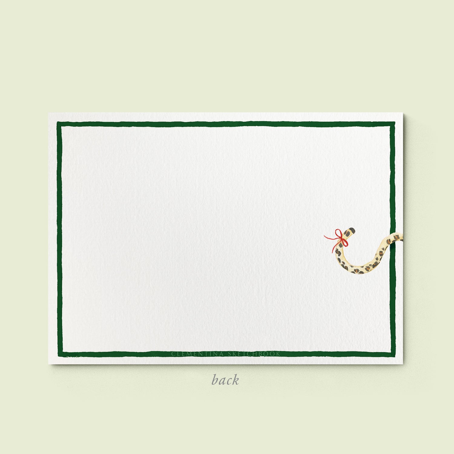 Christmas Leopard Stationery Cards - 04