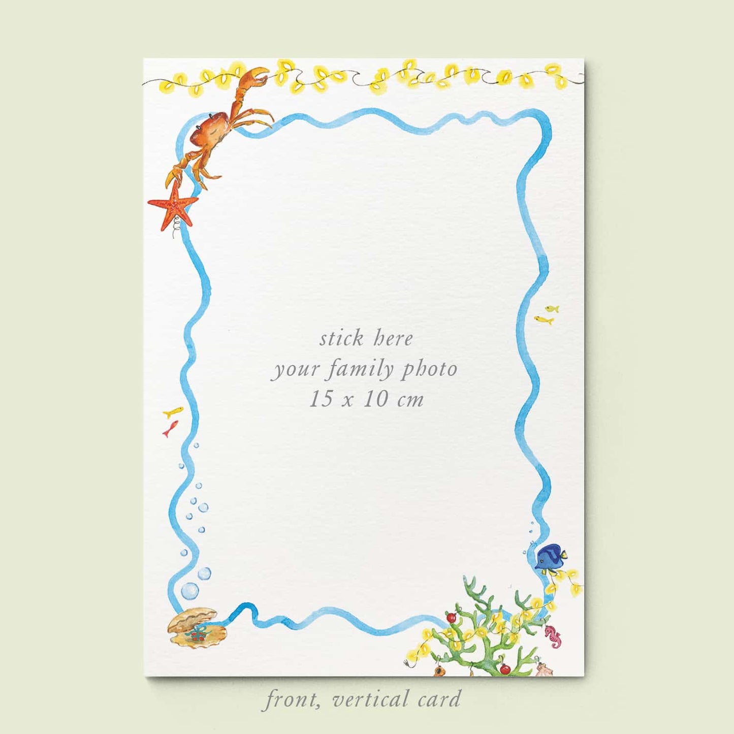 Christmas Under the Sea Family Cards printed - 02