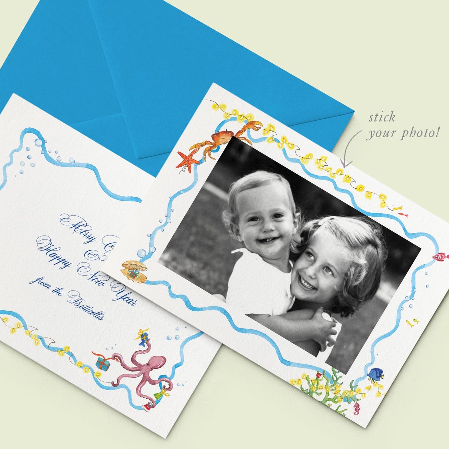 Christmas Under the Sea Family Cards printed - 04
