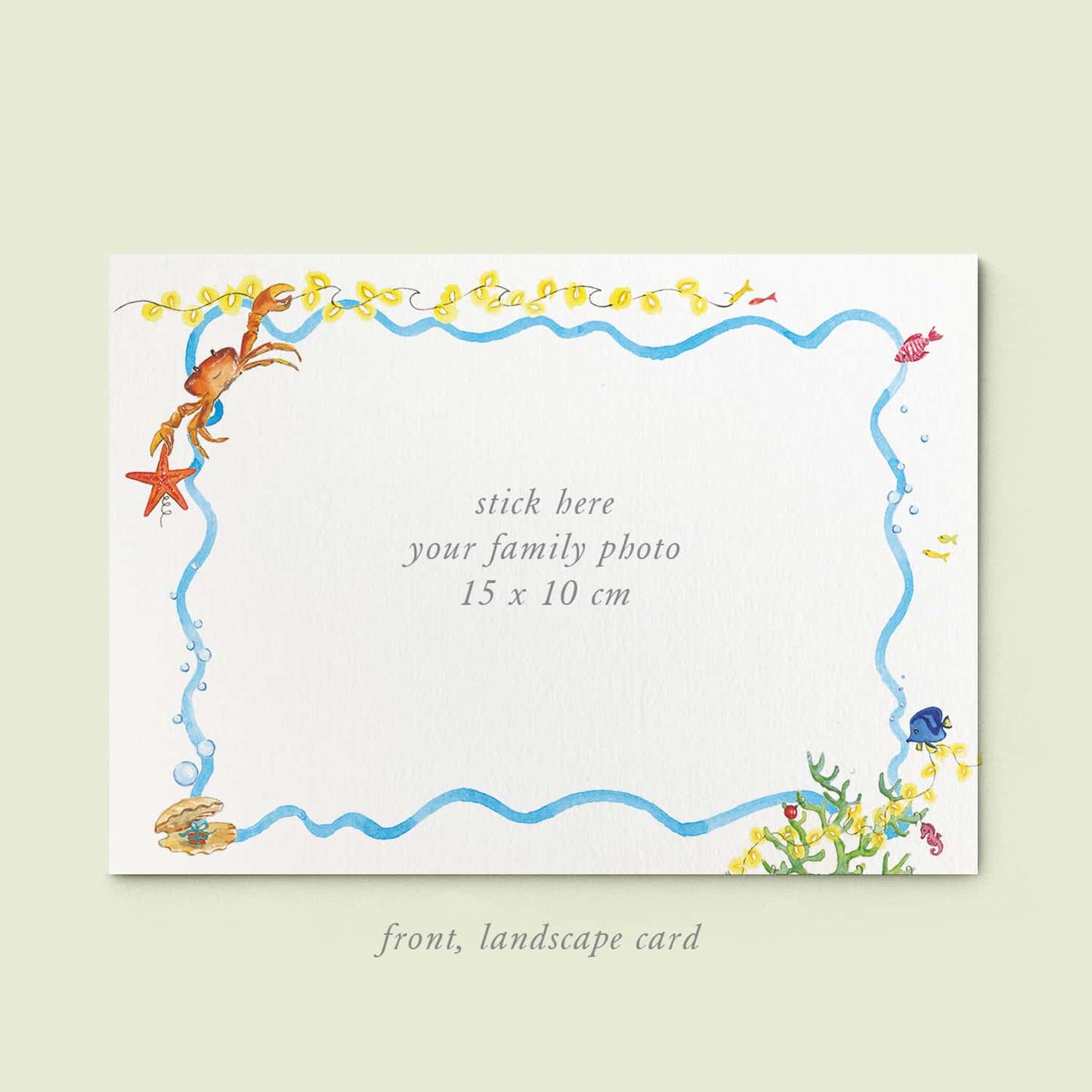 Christmas Under the Sea Family Cards printed - 05