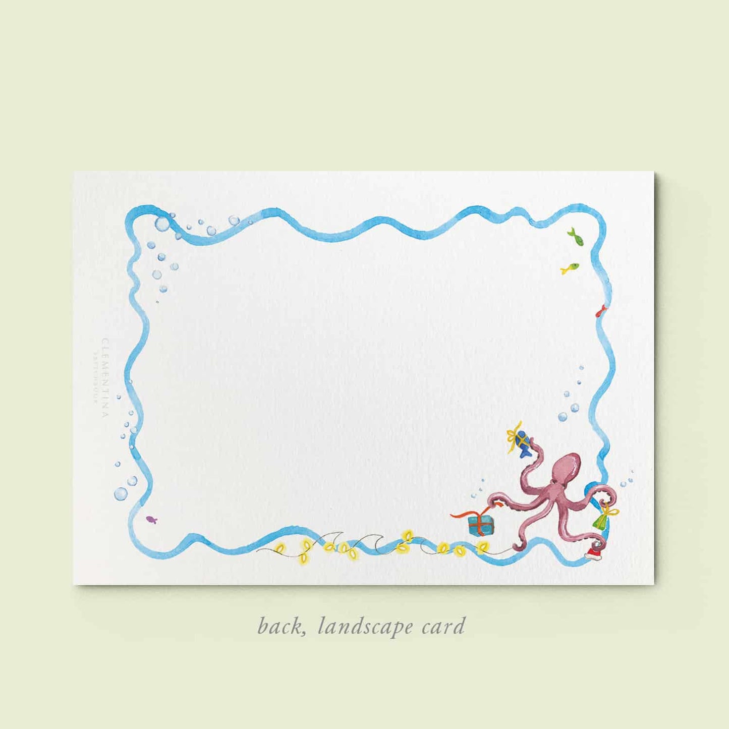 Christmas Under the Sea Family Cards printed - 06