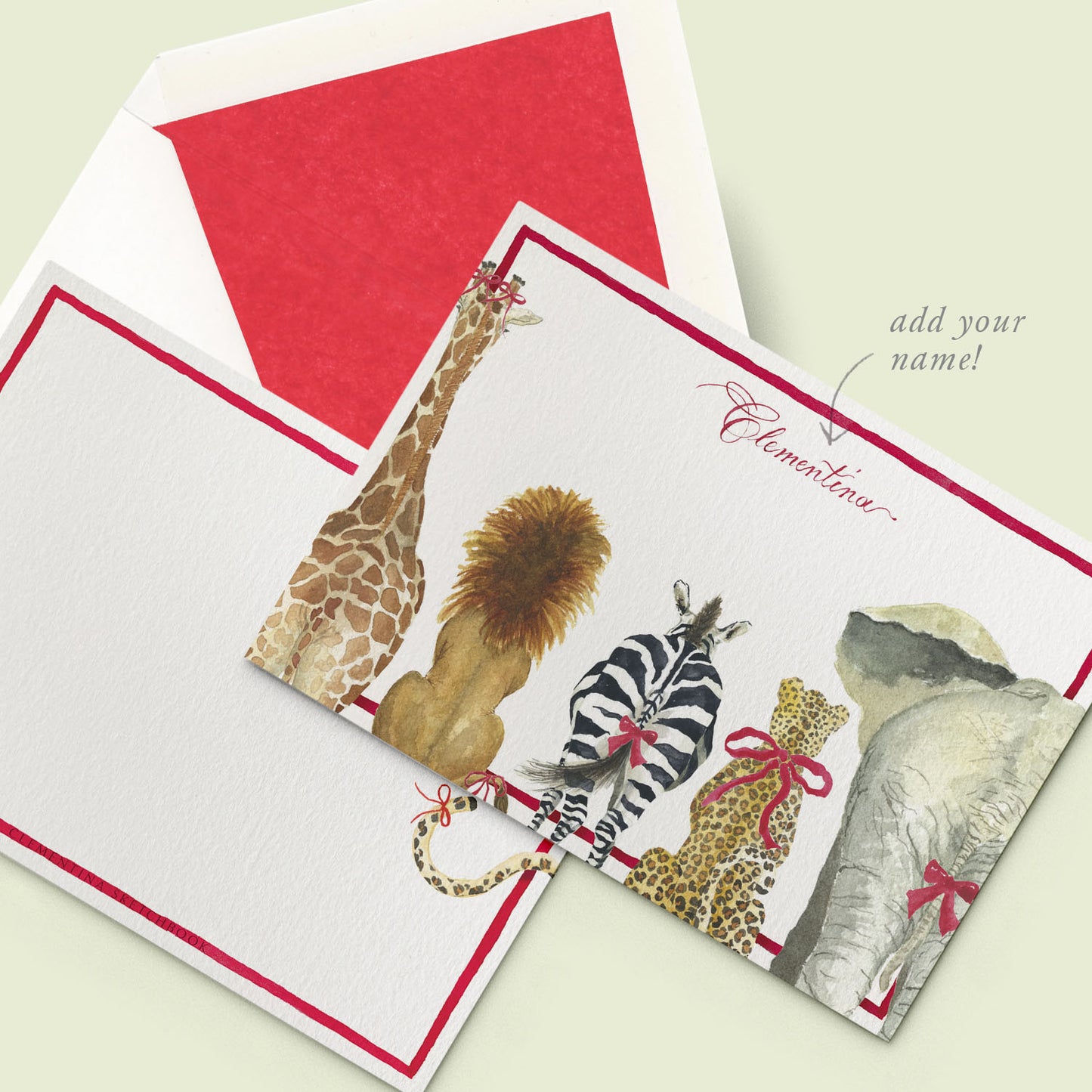 Christmas Safari Stationery Cards