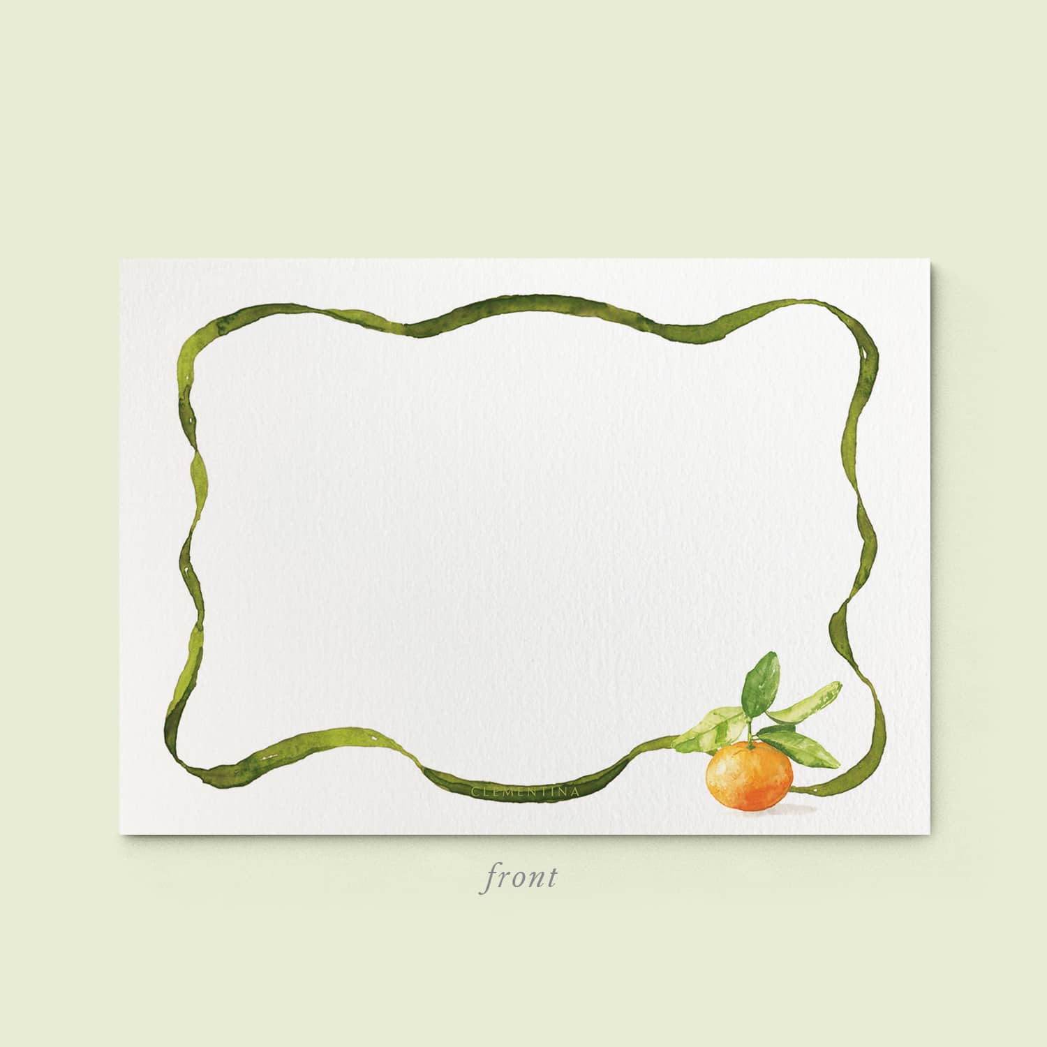 Clementine stationery card - 03