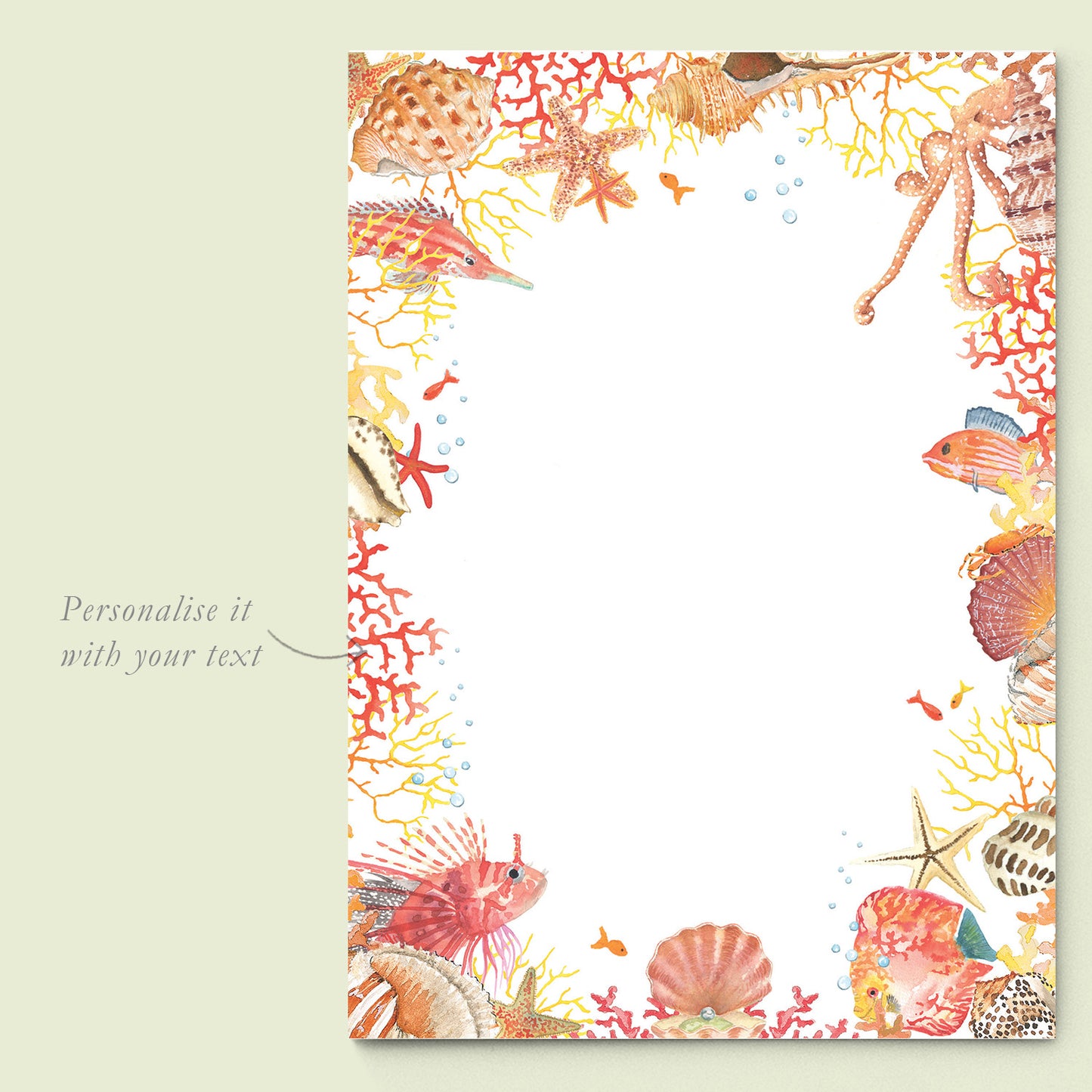 Corals Printed Invitation Mockups - 02