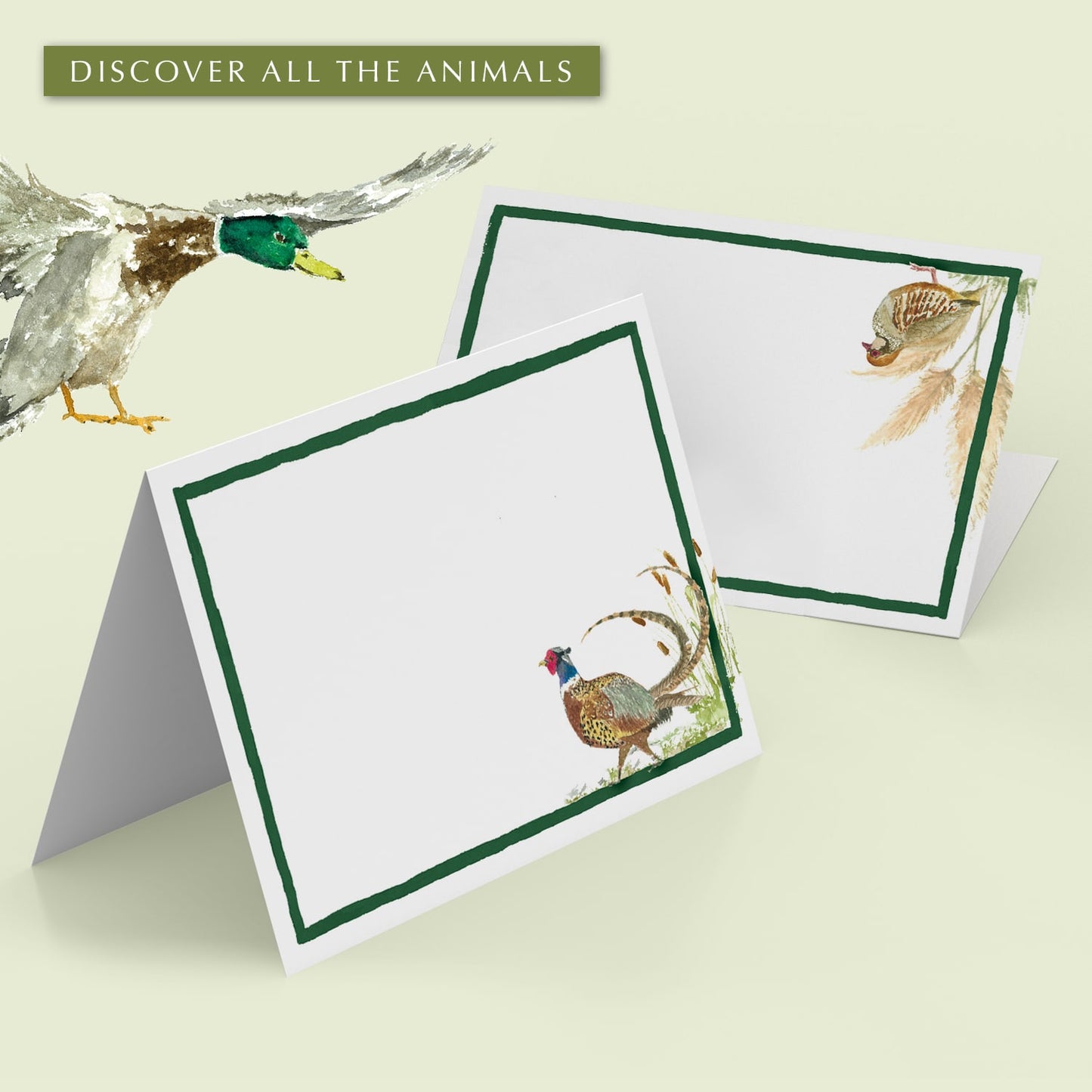 Countryside Birds Place Cards - Cover - 01