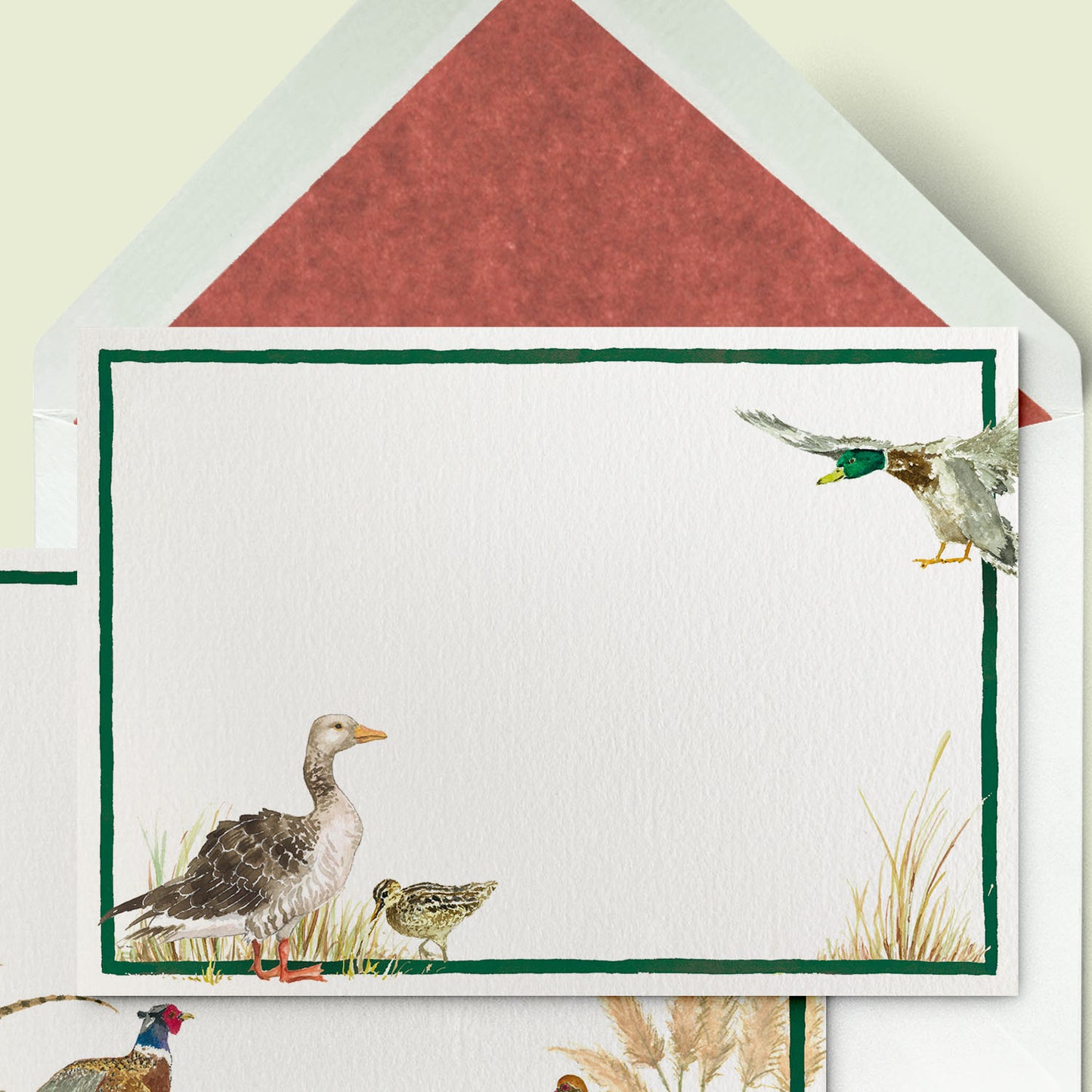 Countryside Birds Stationery Cards