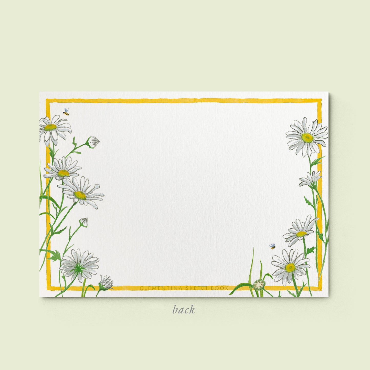 Daisies stationery cards - 04