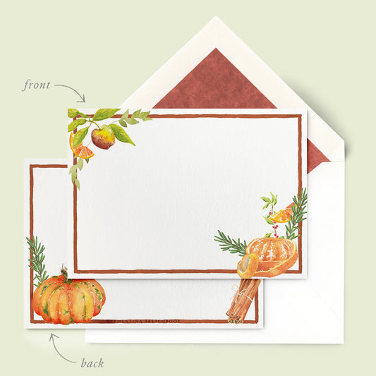 Delicious Autumn Stationery Card - 01