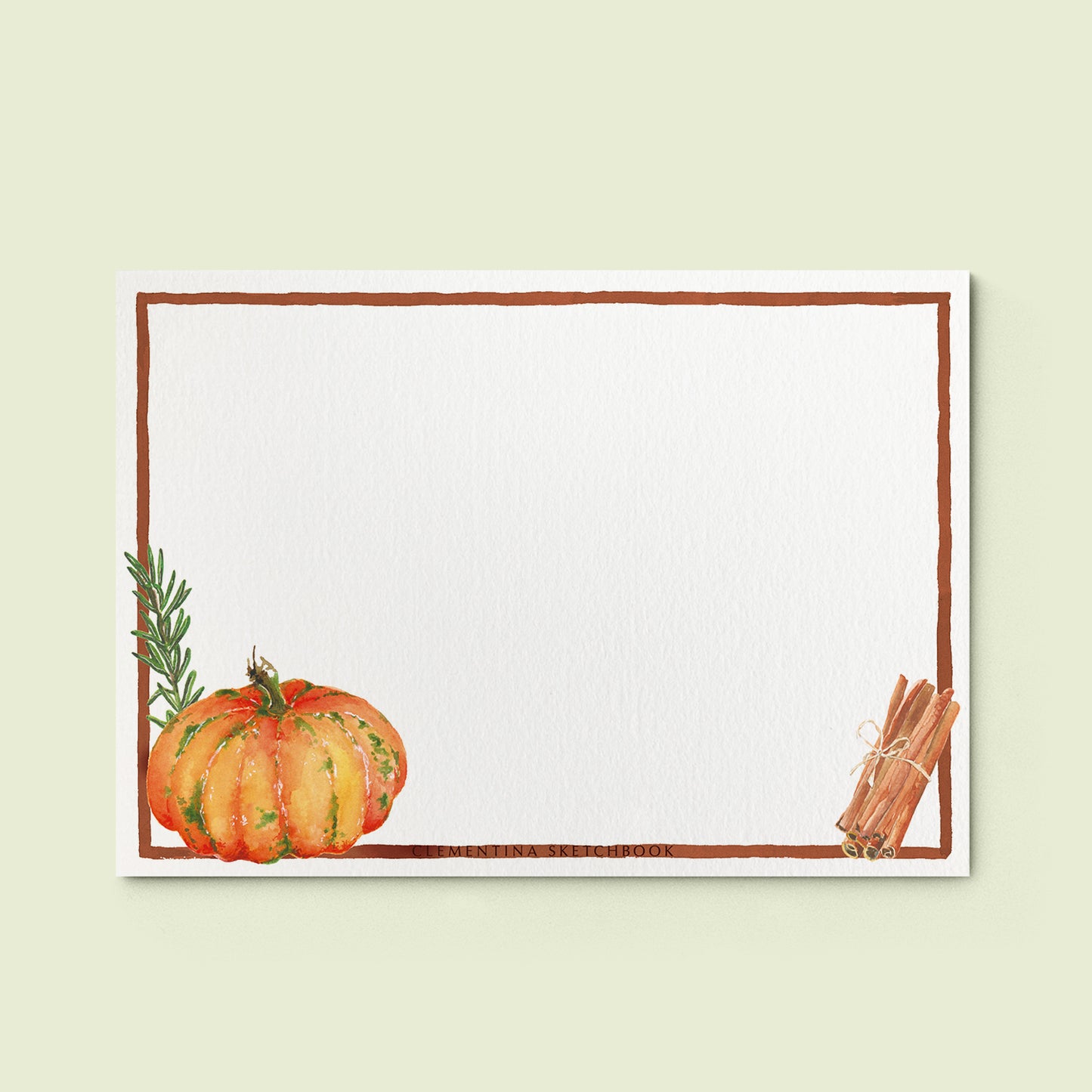 Delicious Autumn Stationery Card - 04