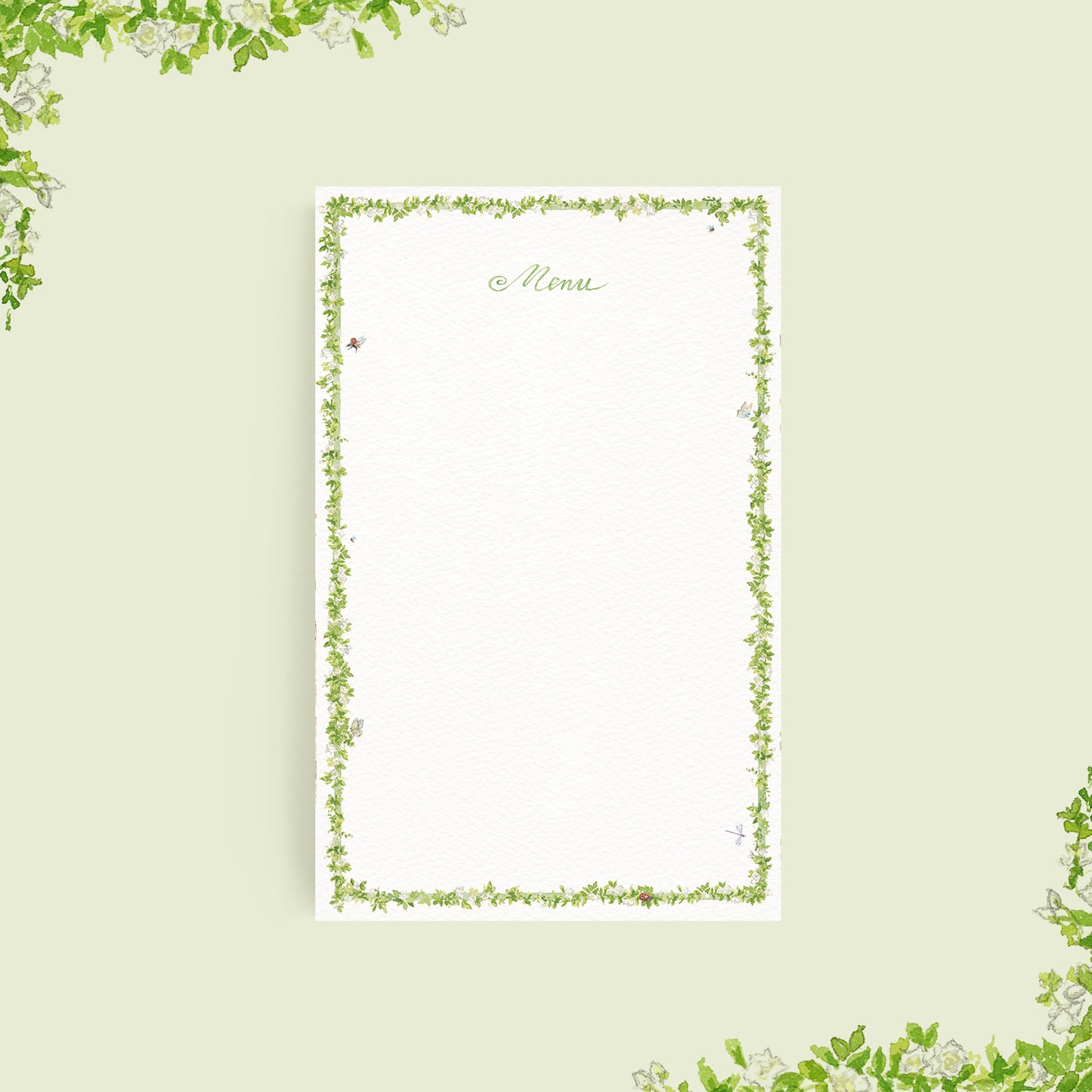 Enchanted Garden Menus - 01