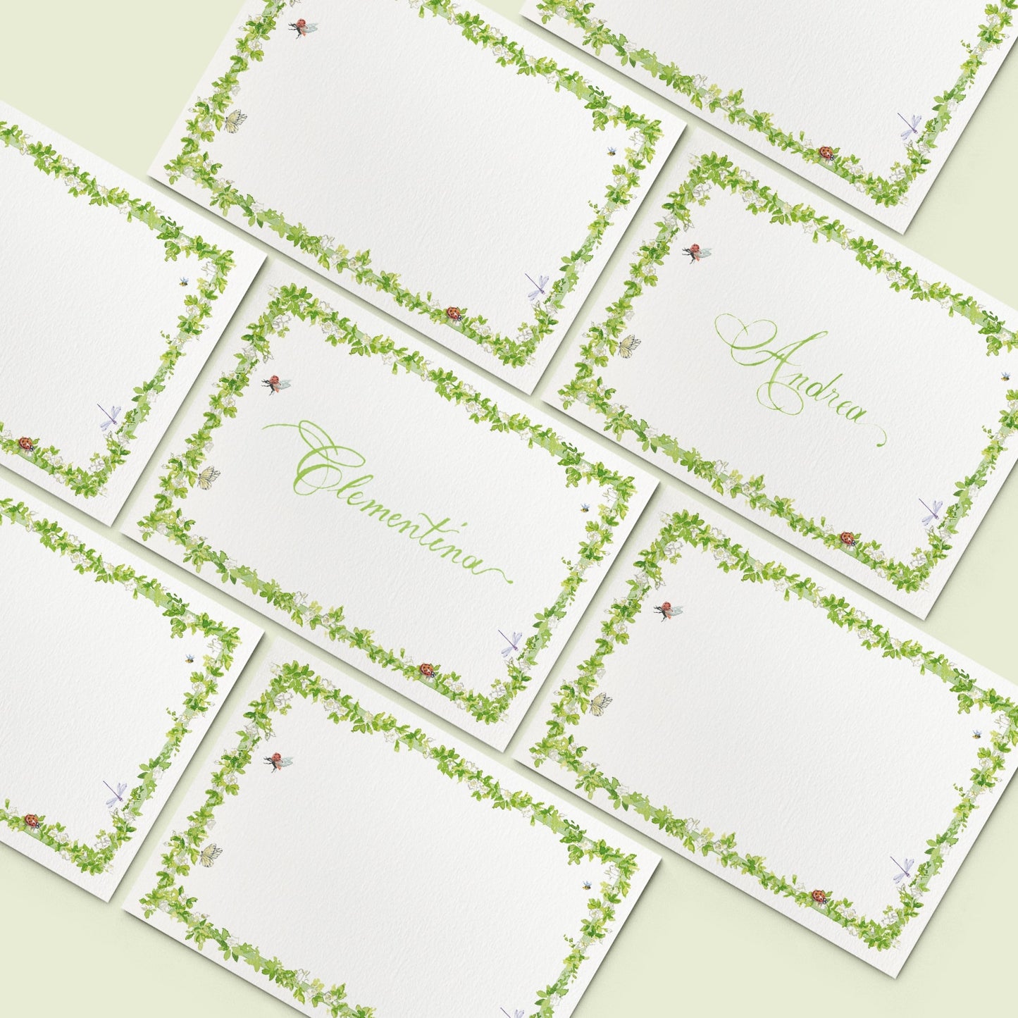 Enchanted Garden place cards - 03