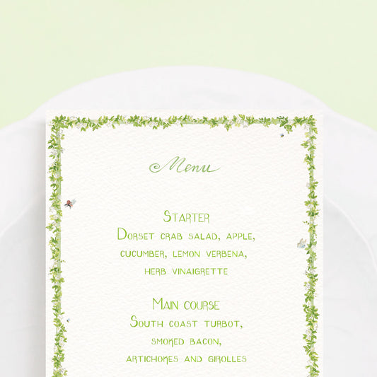 Enchanted Garden Menus