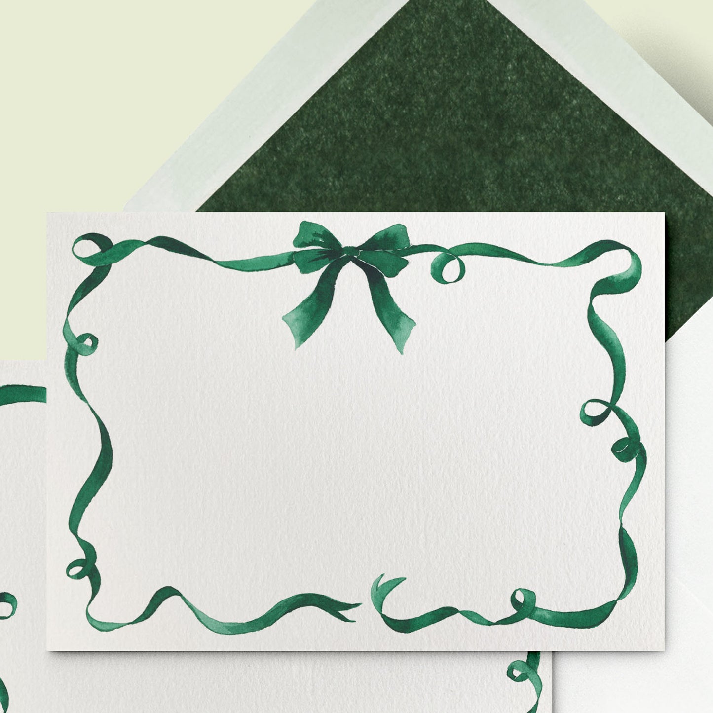 Festive Ribbon Stationery Cards