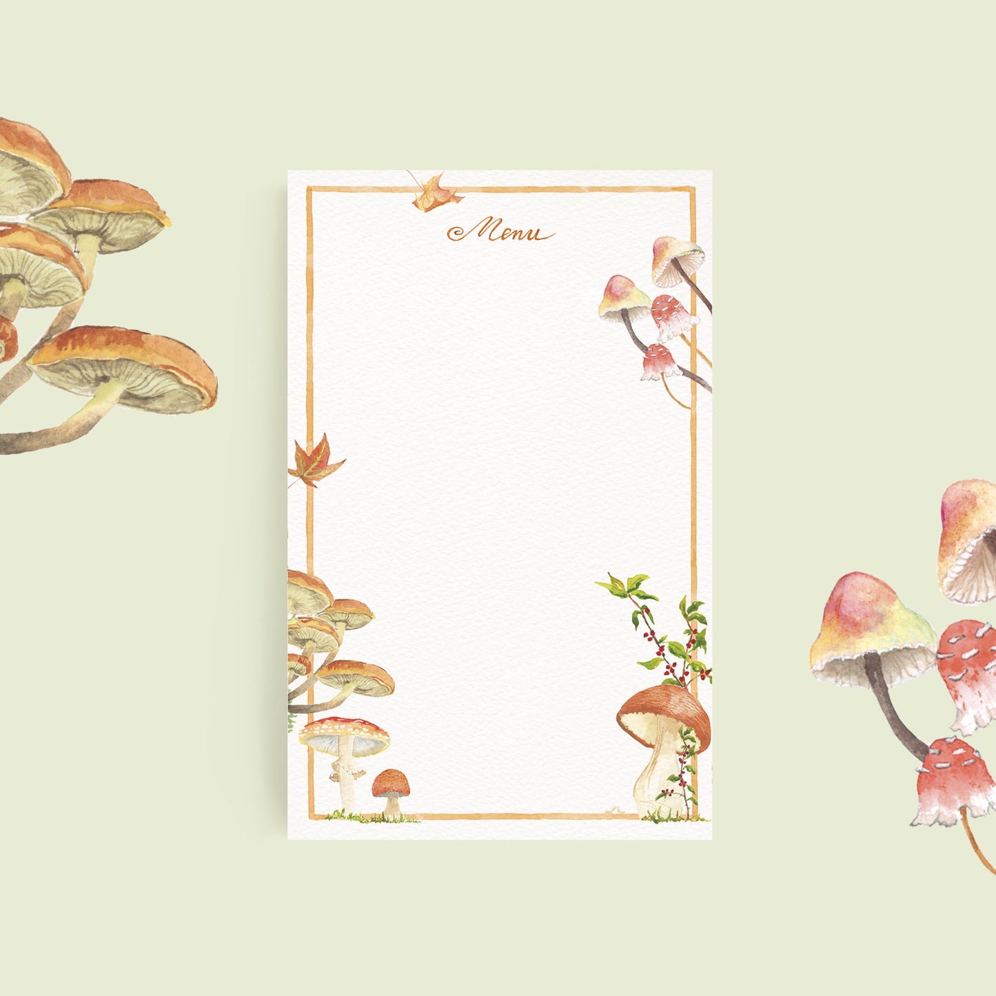 Forest Mushrooms Menu - 1