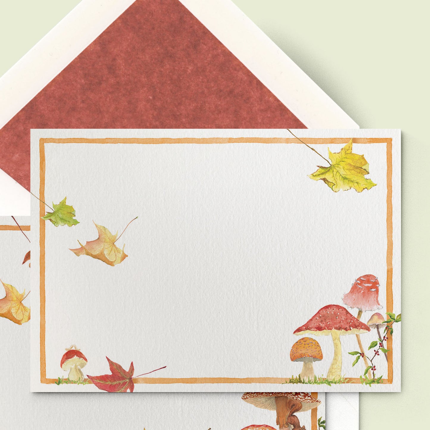 Forest Mushrooms Stationery Cards