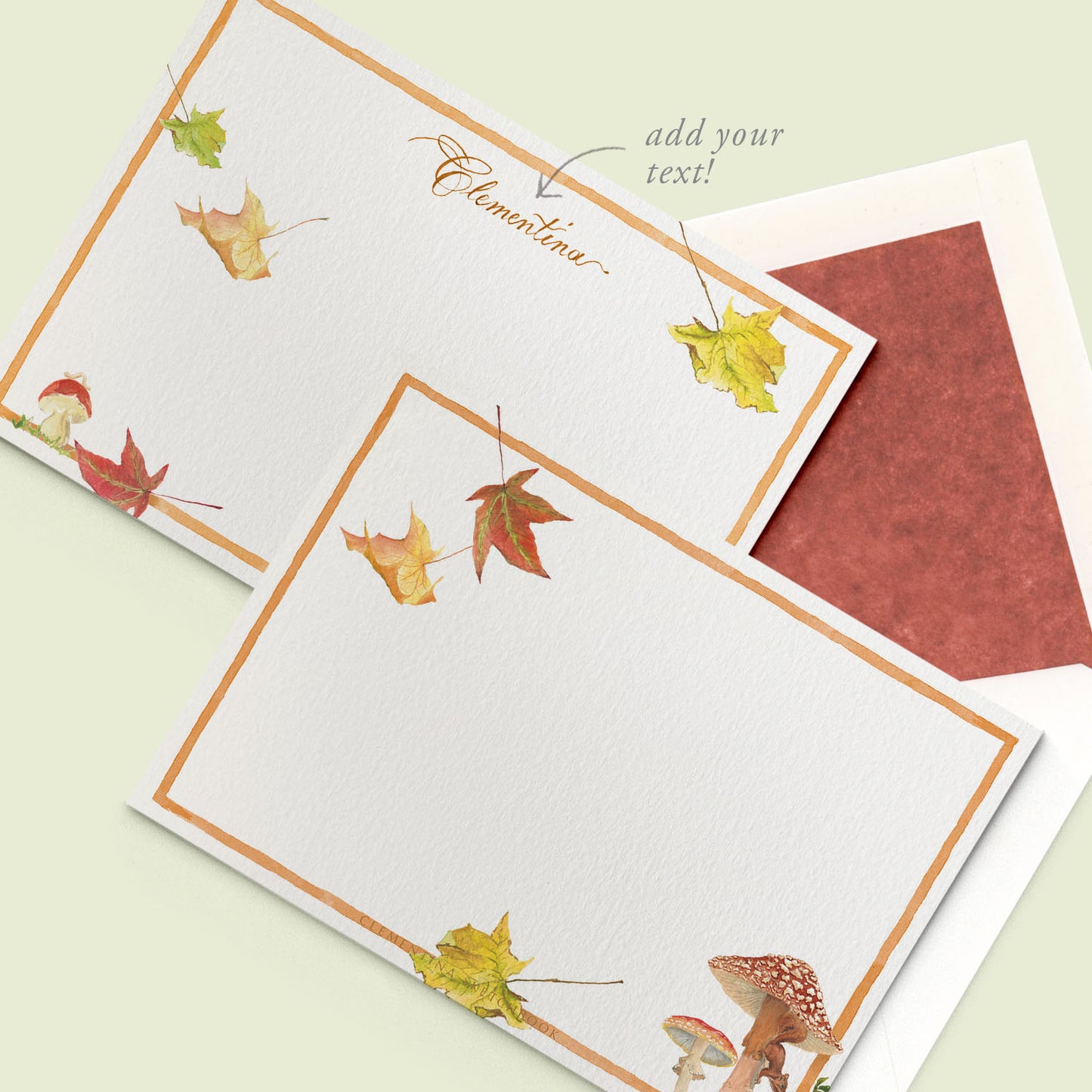 Forest Mushrooms Stationery Cards