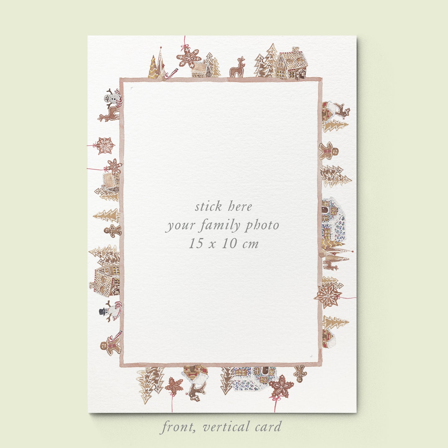 Ginger Bread Houses Family Cards printed - 02