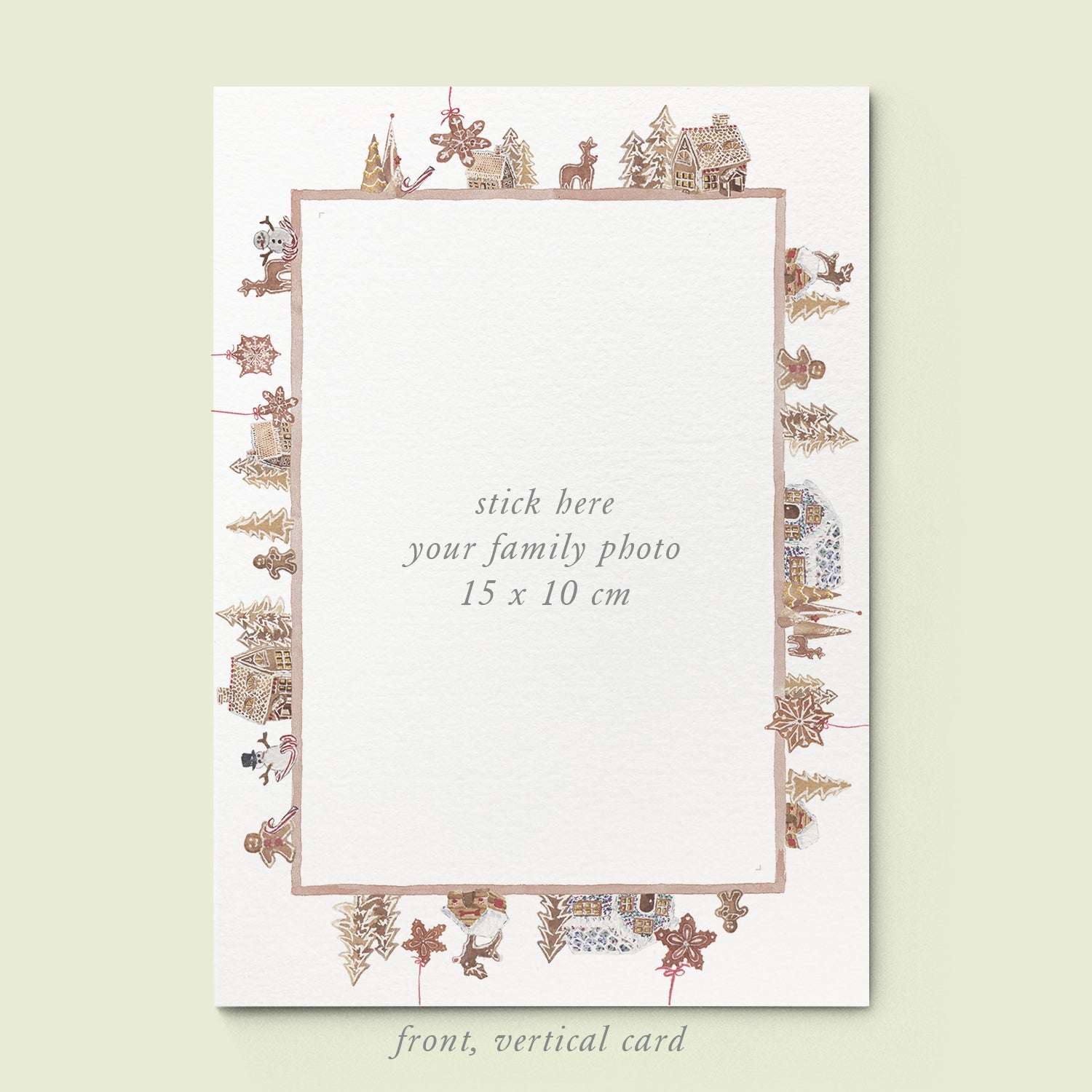 Ginger Bread Houses Family Cards printed - 02