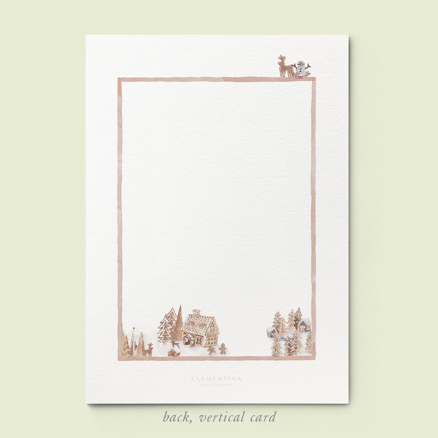Ginger Bread Houses Family Cards printed - 03