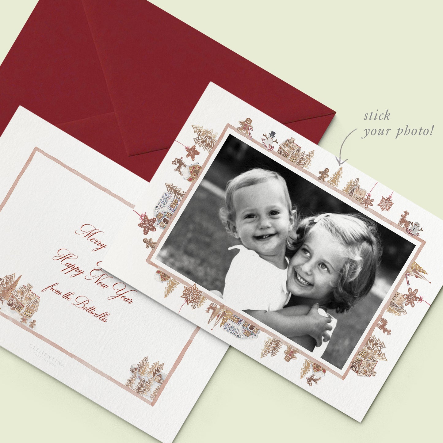 Ginger Bread Houses Family Cards printed - 04