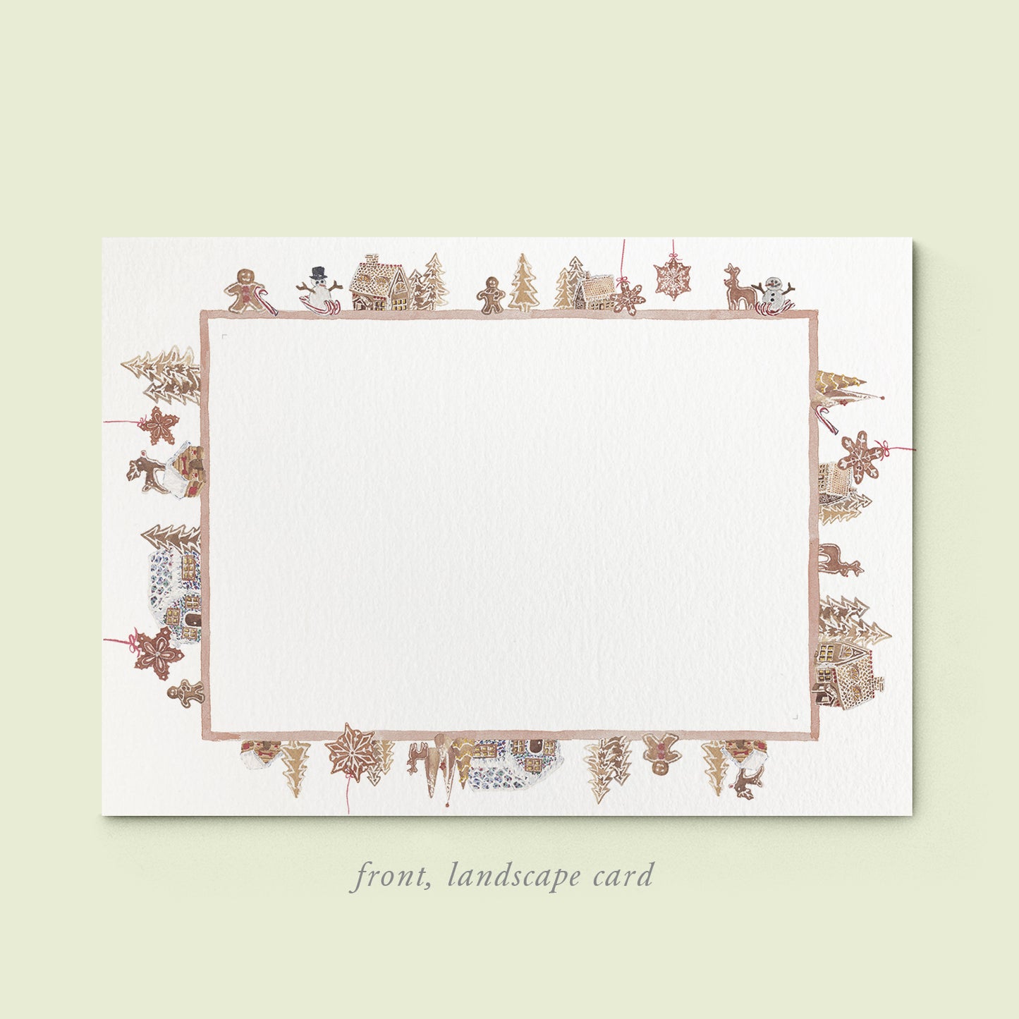 Ginger Bread Houses Family Cards printed - 05