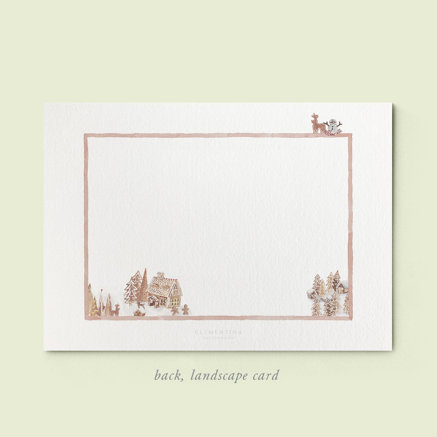 Ginger Bread Houses Family Cards printed - 06