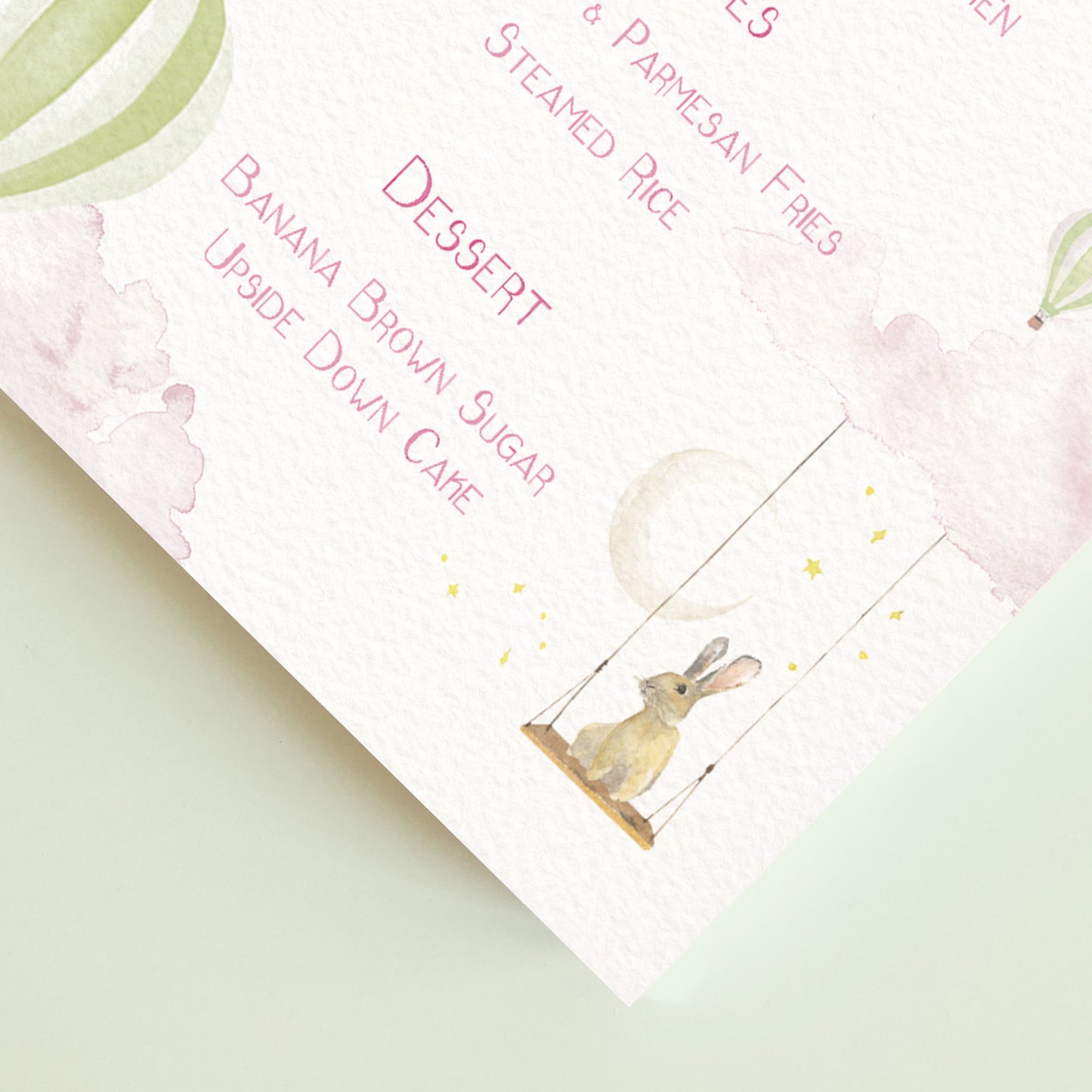 Hot Air Balloons Menus - 3