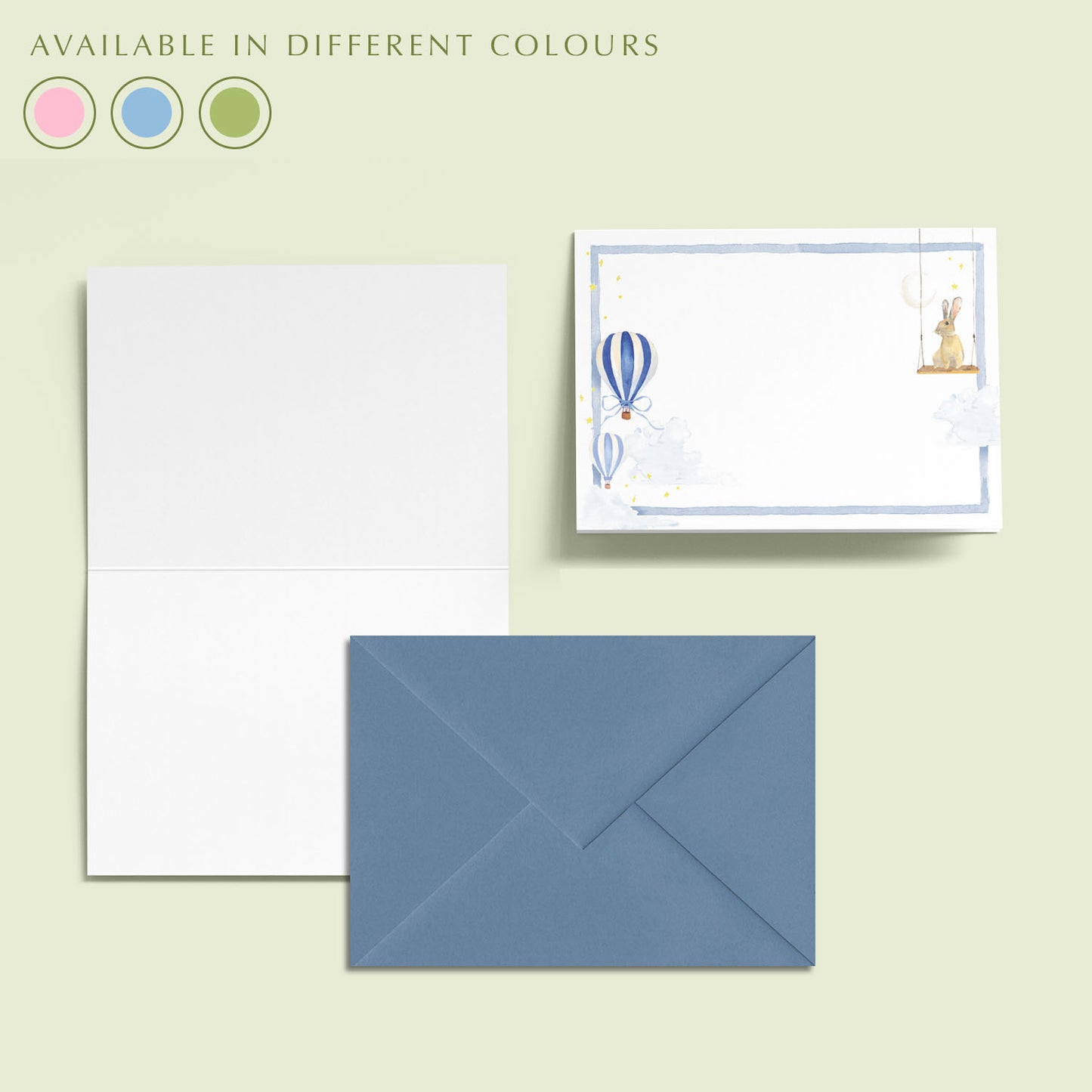 Hot Air Balloons Mini Notecards