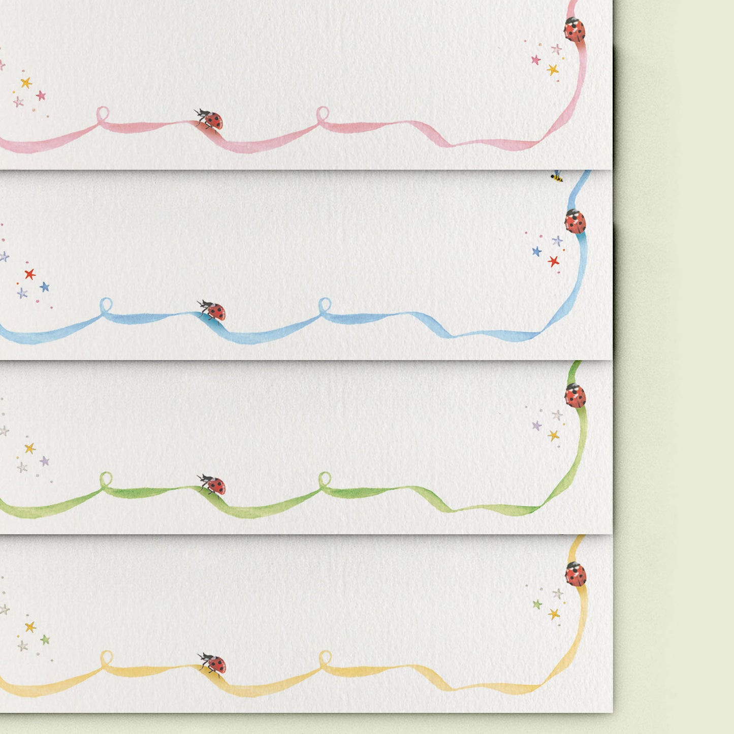 Ladybirds Stationery Cards