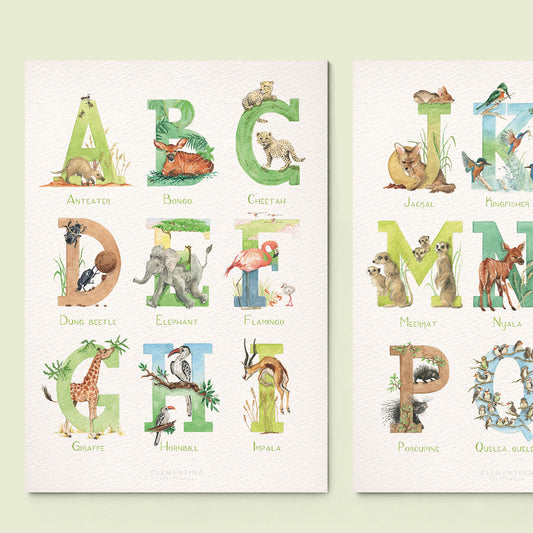 Little African World Printed Alphabet