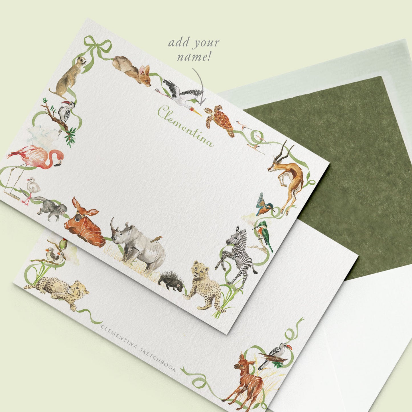 Little African World Stationery Card