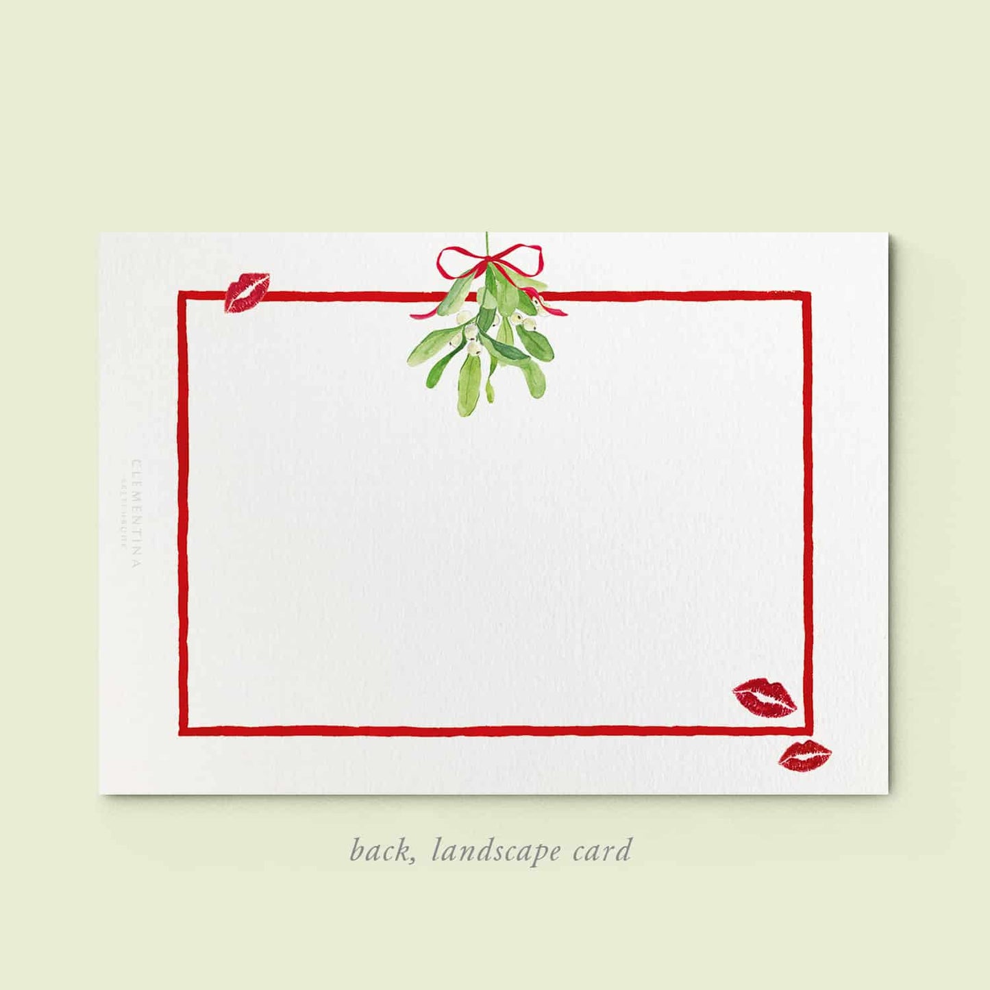 Mistletoe Kiss Family Cards printed - 06