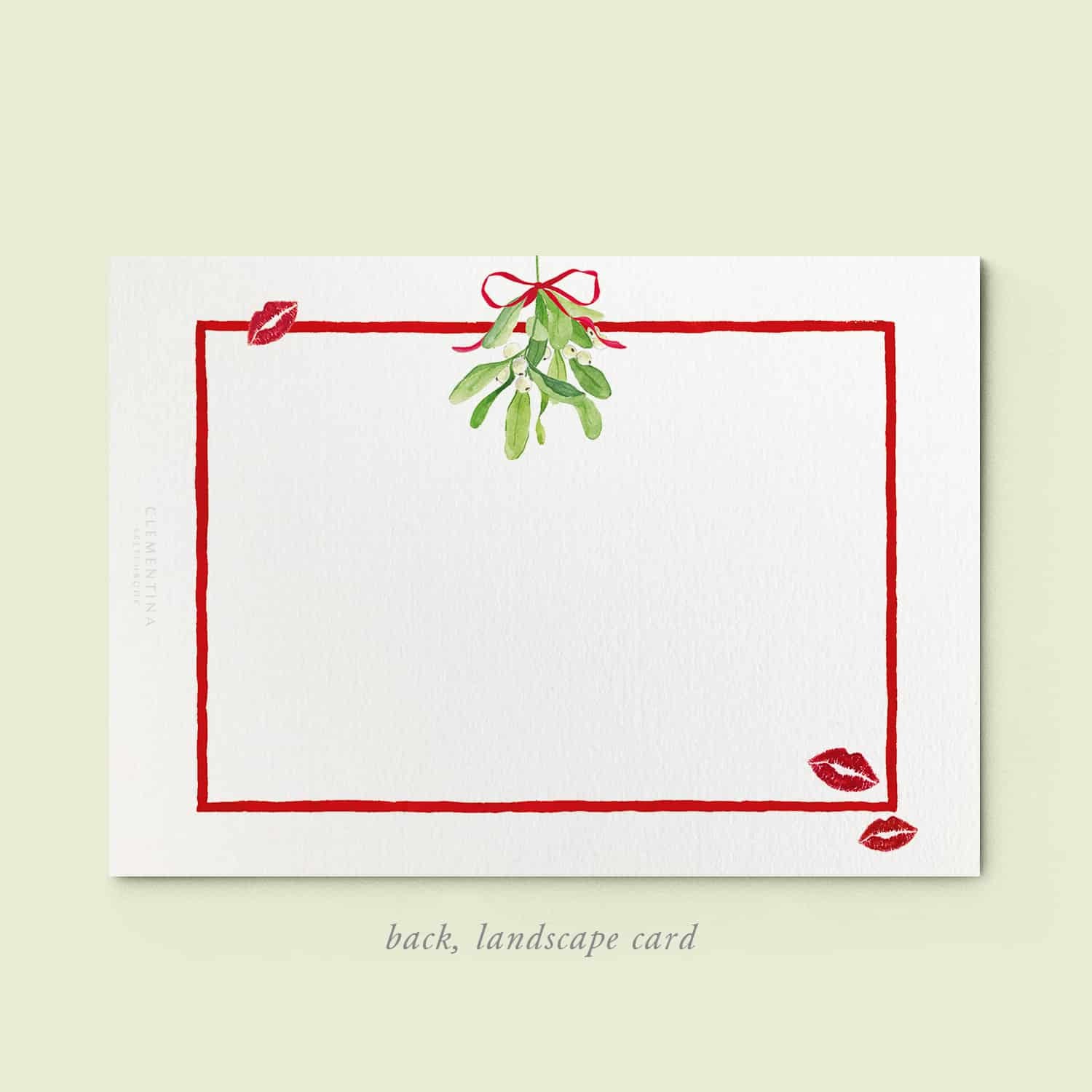 Mistletoe Kiss Family Cards printed - 06