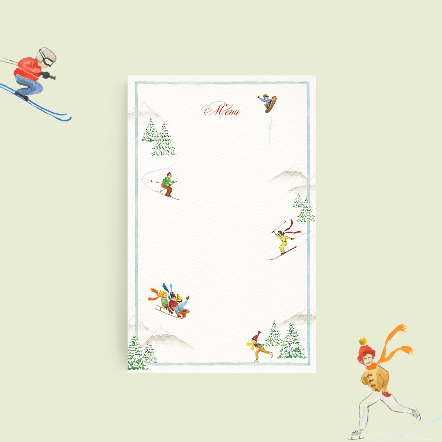 Mountain Activities Menus - 1