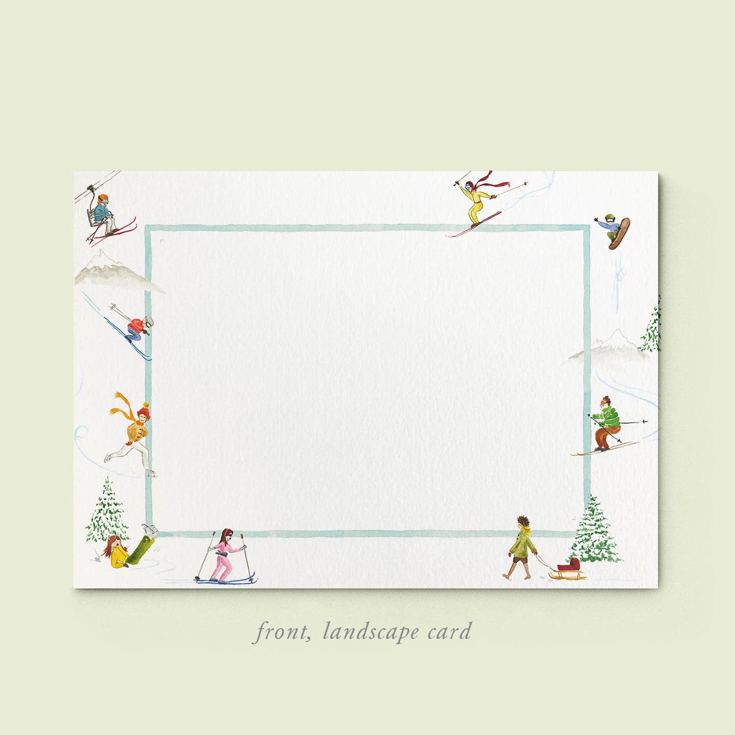 Mountain Activities Printed Family Cards - 05